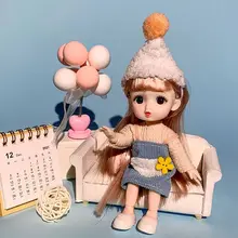 Fashion 16cm BJD Mini Doll 13 Movable Joint Girl Baby 3D Big Eyes Beautiful DIY Toy Doll with Clothes Dress Up 1/12 Fashion Doll
Fashion 16cm BJD Mini Doll 13 Movable Joint Girl Baby 3D Big Eyes Beautiful DIY Toy Doll with Clothes Dress Up 1/12 Fashion Doll