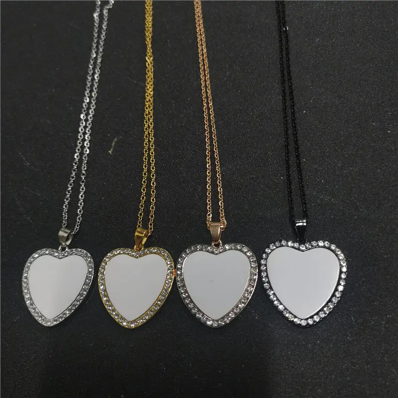 sublimation blank heart necklaces pendants drill women new necklace pendant hot tranfer printing consumable 20pcs/lot 5colours
sublimation blank heart necklaces pendants drill women new necklace pendant hot tranfer printing consumable 20pcs/lot 5colours