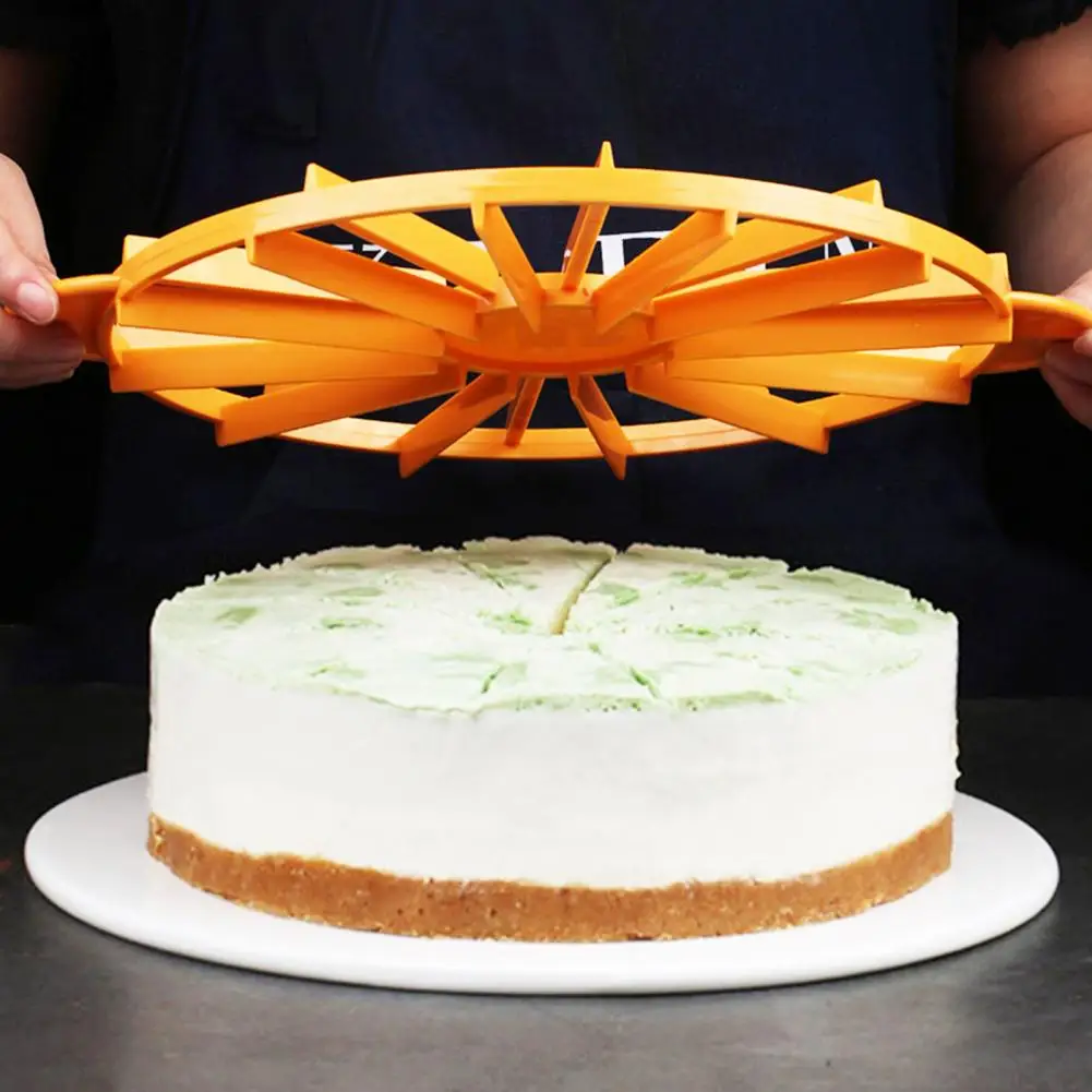

10/12 Slices Cake Equal Portion Cutter Round Bread Cake Mousse Divider Slice Marker Baking For Household Kitchen Utensils
