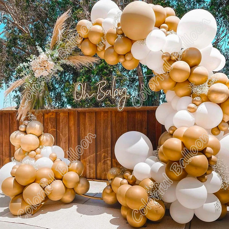 White Gold Wedding Happy Birthday Party Golden Events Celebration Balloon Welcome Arch Kits Decoration Gender Reveal Supplies
White Gold Wedding Happy Birthday Party Golden Events Celebration Balloon Welcome Arch Kits Decoration Gender Reveal Supplies