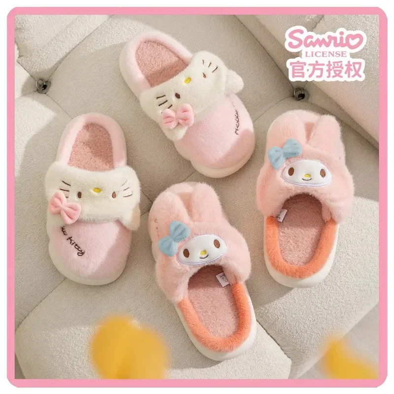 Sanrioed милые тапочки с героями мультфильмов My Melody Hellokittys Kuromi для родителей и детей Kawaii утолщенные удобные теплые домашние туфли подарок для девочки
Sanrioed милые тапочки с героями мультфильмов My Melody Hellokittys Kuromi для родителей и детей Kawaii утолщенные удобные теплые домашние туфли подарок для девочки