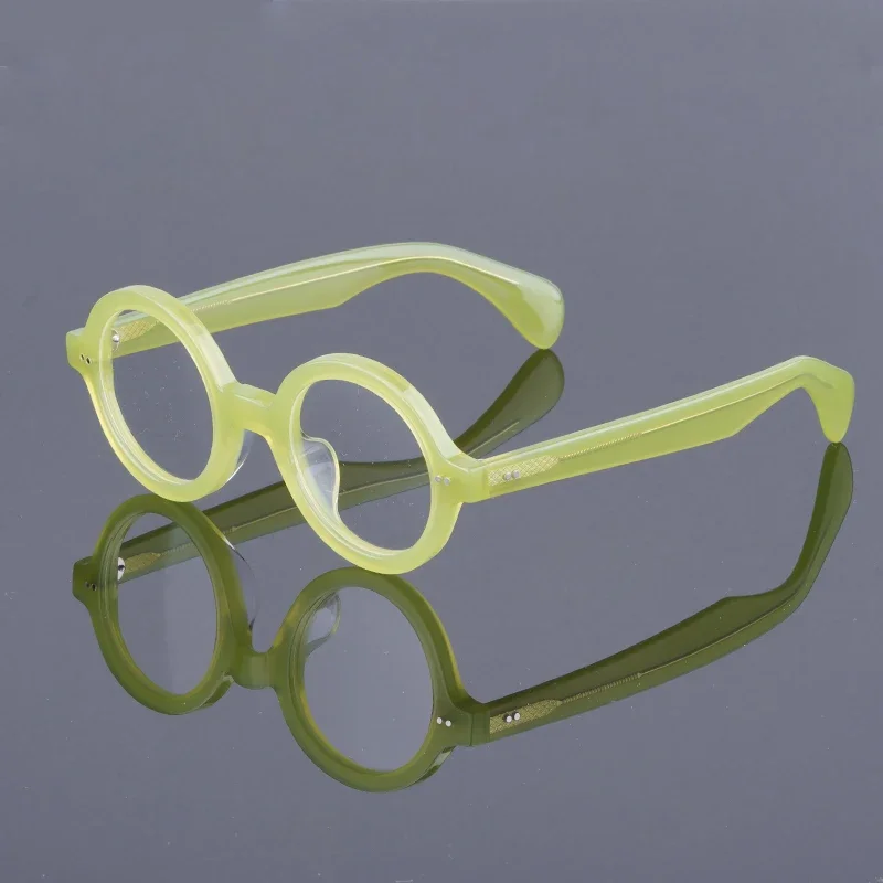 Acetate Round Glasses Frame for Men Women Optical Myopia Designer Eyeglasses Prescription Lens Japanese Handmade High Quality
Acetate Round Glasses Frame for Men Women Optical Myopia Designer Eyeglasses Prescription Lens Japanese Handmade High Quality