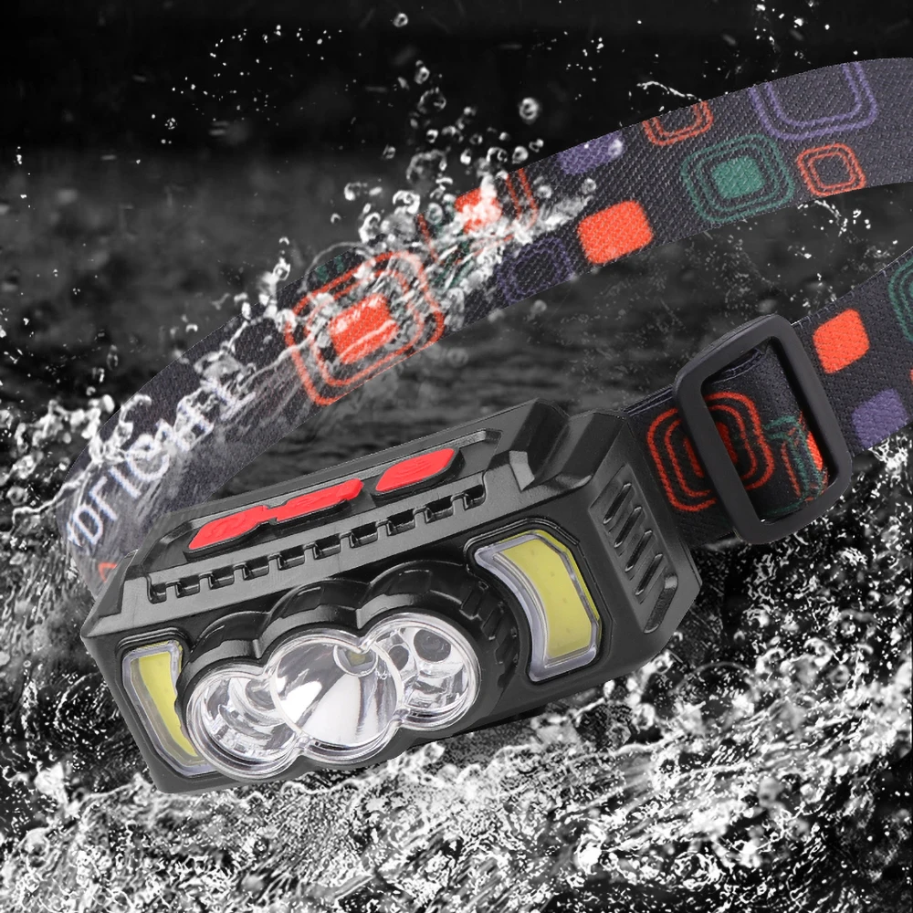 Fishing Headlamp XPE+LED+COB Strong Light Headlamp Built-in Battery USB Charging Wave Sensor Power Display Headlamp
Fishing Headlamp XPE+LED+COB Strong Light Headlamp Built-in Battery USB Charging Wave Sensor Power Display Headlamp