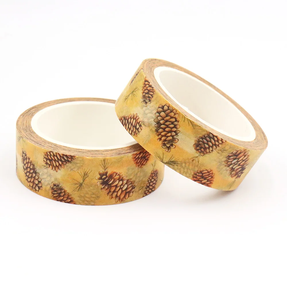 1PC 15mm x 10m Pinecone Seamless Pattern Autumn Masking Adhesive Washi Tape organizer supplies masking tape sticker
1PC 15mm x 10m Pinecone Seamless Pattern Autumn Masking Adhesive Washi Tape organizer supplies masking tape sticker