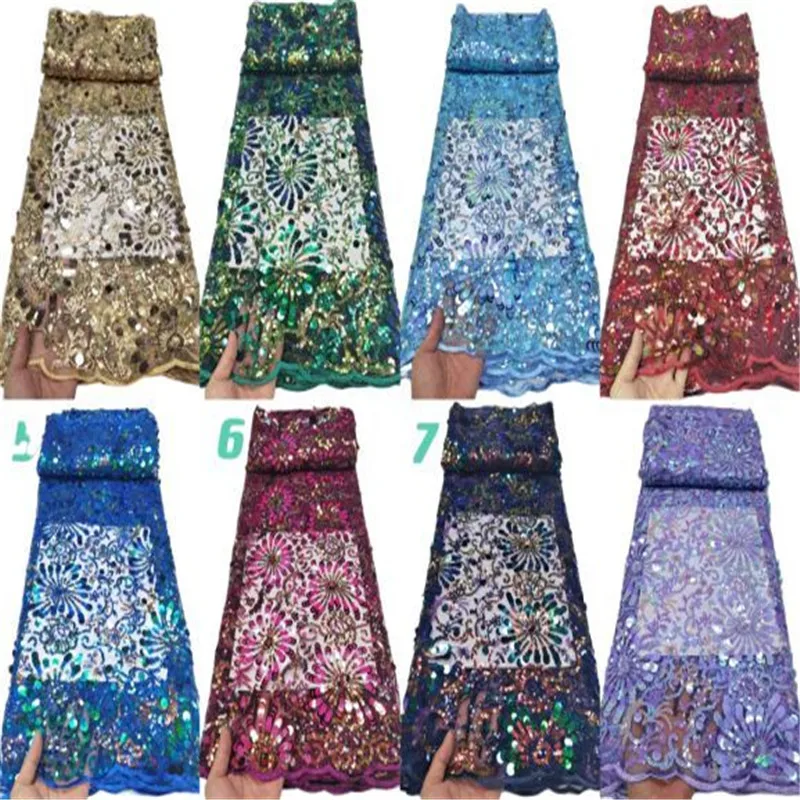 Latest White Sequins Nigerian Mesh Lace Material Wedding Dress African Lace Fabric High Quality French Tulle Lace Fabric
Latest White Sequins Nigerian Mesh Lace Material Wedding Dress African Lace Fabric High Quality French Tulle Lace Fabric