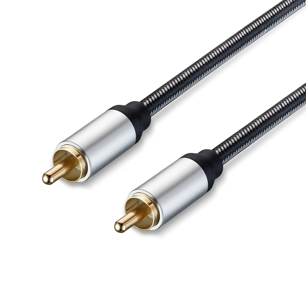 Upgraded Audio Video Cable RCA Coaxial Cable with Male to Male 24K Gold Plated Plug A/V Extension Shielded Cord for Subwoofer TV
Upgraded Audio Video Cable RCA Coaxial Cable with Male to Male 24K Gold Plated Plug A/V Extension Shielded Cord for Subwoofer TV