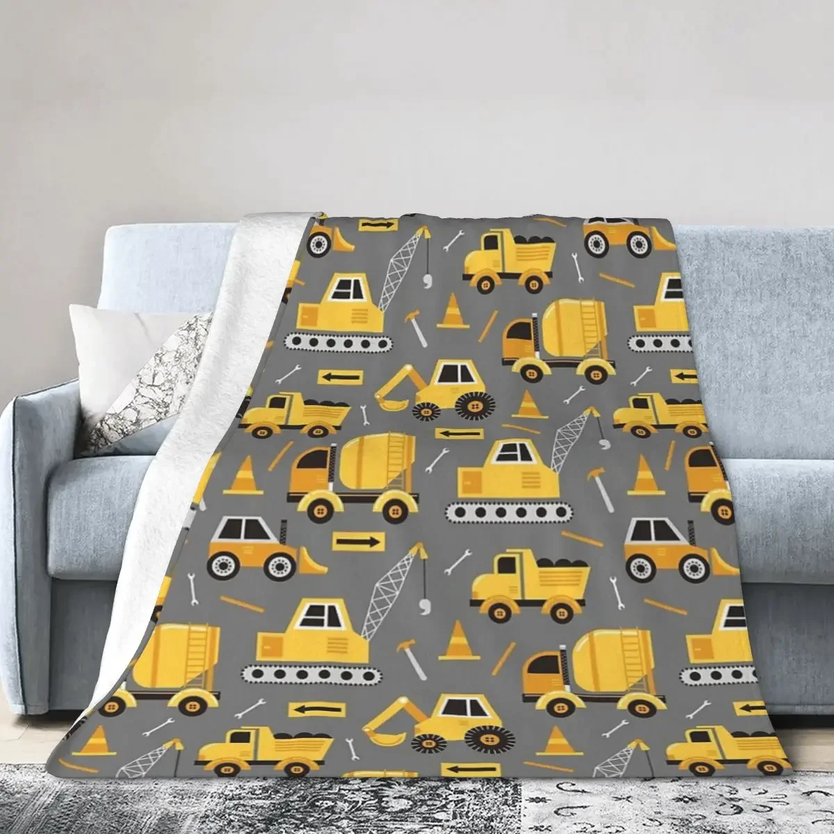 Construction Trucks On Gray Blankets Soft Warm Flannel Throw Blanket Bedding for Bed Living room Picnic Travel Home Sofa
Construction Trucks On Gray Blankets Soft Warm Flannel Throw Blanket Bedding for Bed Living room Picnic Travel Home Sofa