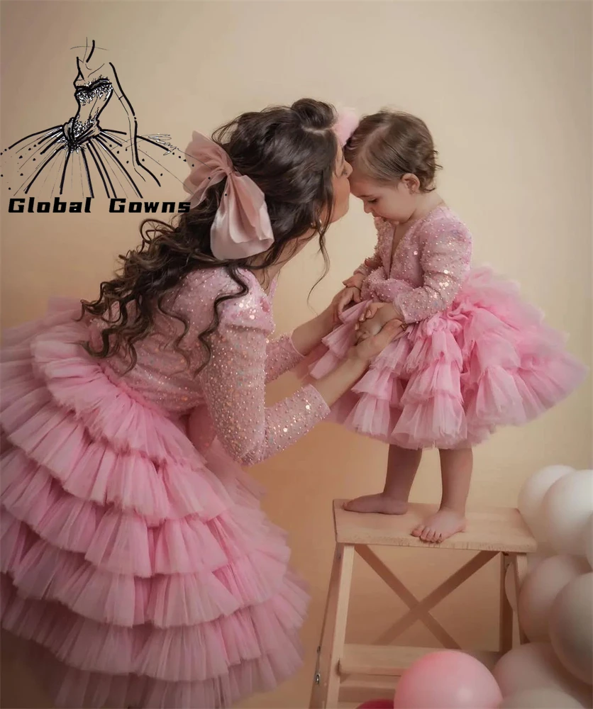 Lovely Flower Girls Dresses for Wedding Sequined Tiered Girl Pageant Dress Kids Party Prom Birthday Ball Gowns For Photoshoot
Lovely Flower Girls Dresses for Wedding Sequined Tiered Girl Pageant Dress Kids Party Prom Birthday Ball Gowns For Photoshoot