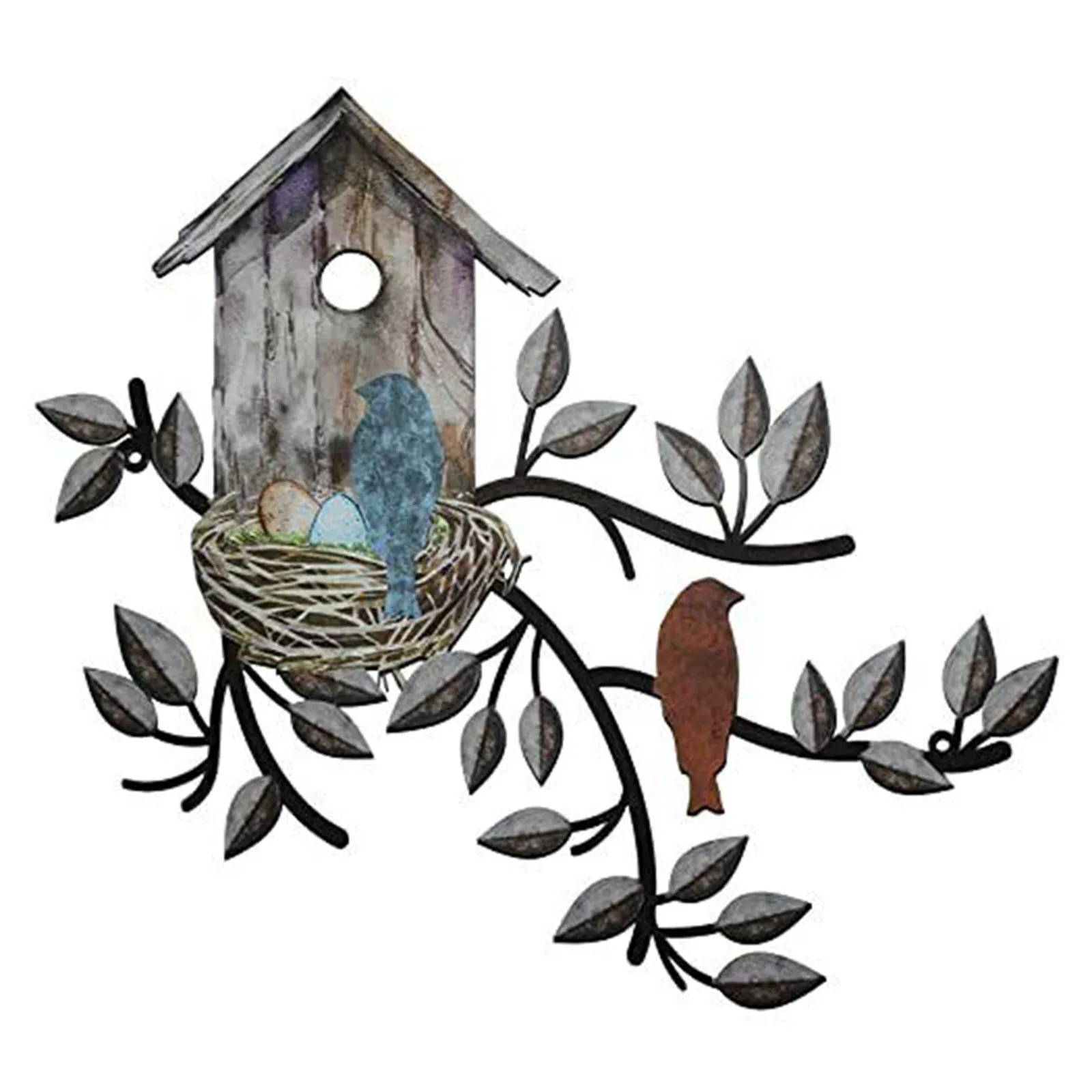 Decor Metal Art Metal Leaf Wall Decor Birds Outdoor Wall Art Wall Brown Wall Decor With Birdhouse New Practical
Decor Metal Art Metal Leaf Wall Decor Birds Outdoor Wall Art Wall Brown Wall Decor With Birdhouse New Practical