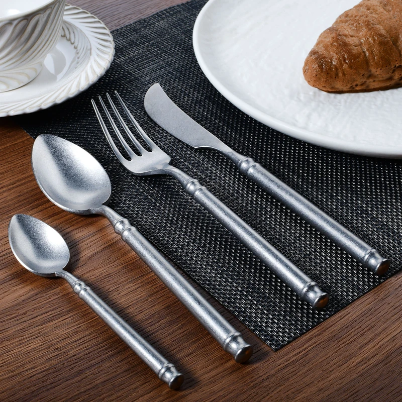 Retro Europe Silver Luxury Cutlery Set 18/10 Stainless Steel Creativity Gift Roman Column Matte Flatware 304 Drop Shipping
Retro Europe Silver Luxury Cutlery Set 18/10 Stainless Steel Creativity Gift Roman Column Matte Flatware 304 Drop Shipping