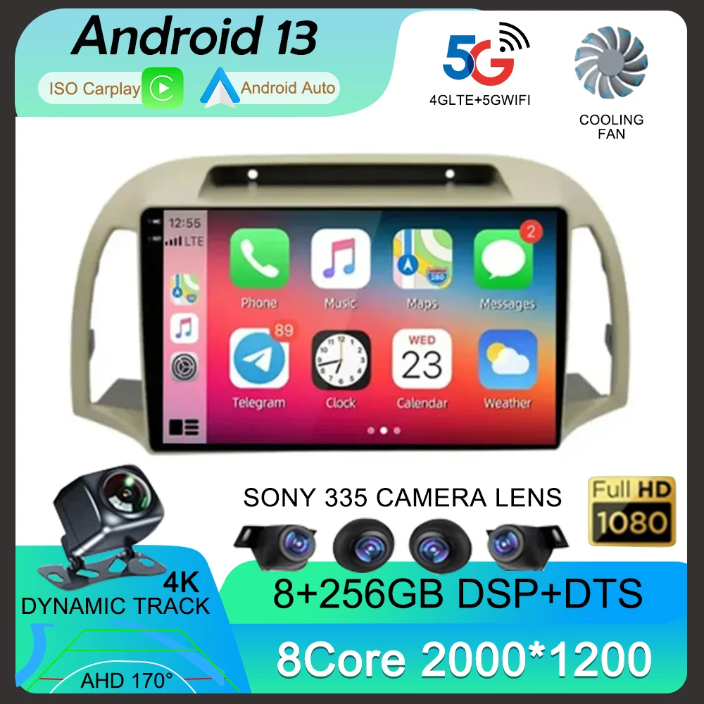 Android 13 For Nissan March Micra K12 2002 2003 - 2010 Navigation Autoradio Navi Auto Car Radio Audio Player Multimedia NO DVD
Android 13 For Nissan March Micra K12 2002 2003 - 2010 Navigation Autoradio Navi Auto Car Radio Audio Player Multimedia NO DVD