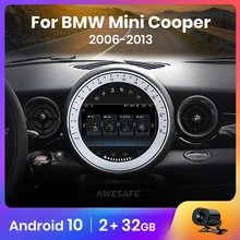 AWESAFE 7" Android 10.0 Car Radio Audio Player Multimedia GPS For BMW Mini Cooper R56 R60 Radio 2006-2013 2 Din AWESAFE 7" Android 10.0 Car Radio Audio Player Multimedia GPS For BMW Mini Cooper R56 R60 Radio 2006-2013 2 Din