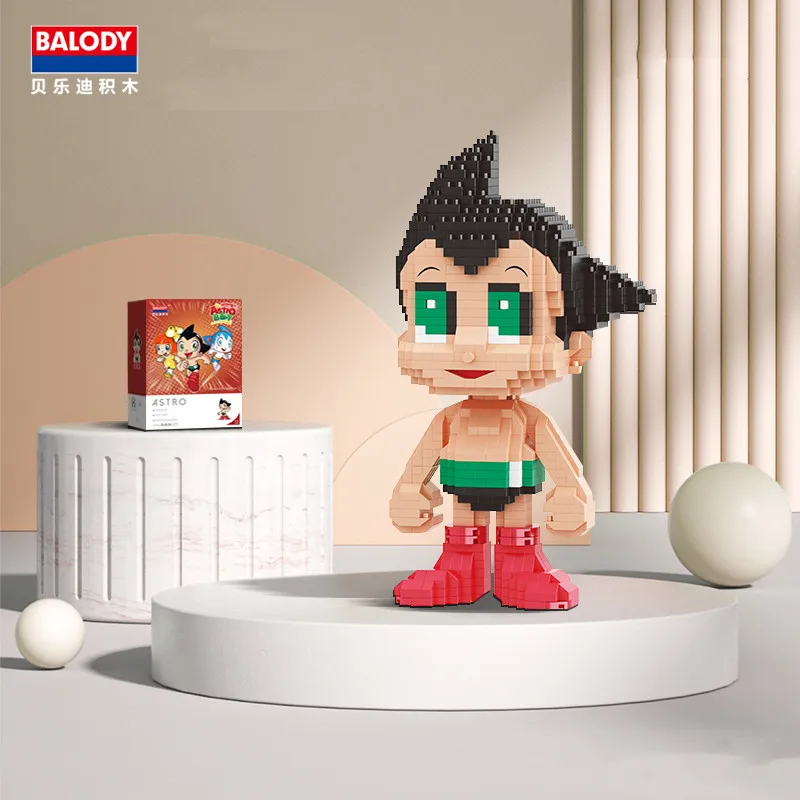 

Оригинальный конструктор BALODY Astro Boy, анимационные персонажи, сборка мелких частиц, модные фигурки, игрушки для девочек, детские подарки