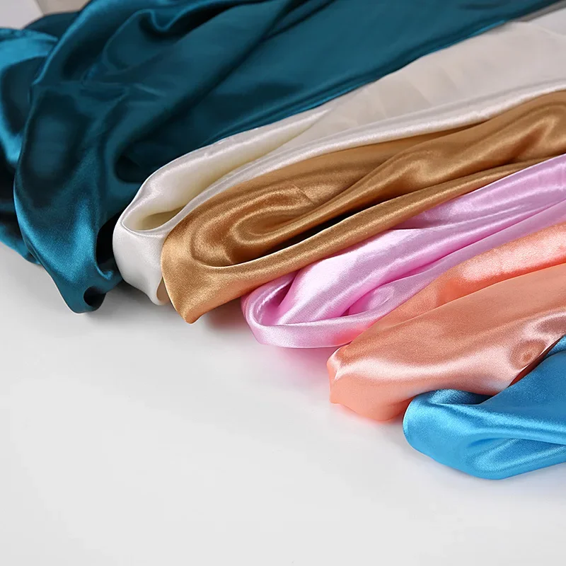 Luxury Brand Silk Scarf Women Satin Solid color Hijab Scarves Muslim Pareo Bandana Female Shawl Wrap Headband 90*90cm 2035 9 S99f7ce2bc699446c9b4ee2b6367ad6491