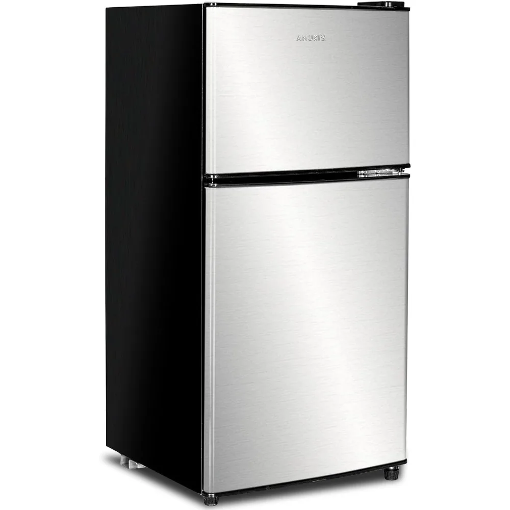 

Compact Refrigerator 3.5 Cu Ft 2 Door Mini Fridge with Freezer for Apartment, Dorm, Office, Family, Basement, Garage