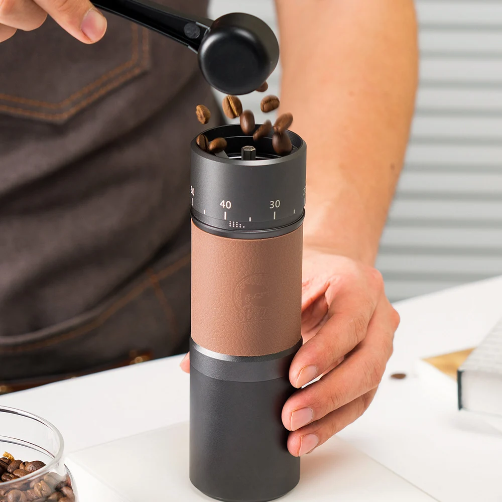 Manual Coffee Grinder Portable Adjustable Mill Stainless Steel Titanium Plating 7 Core Burrs Coffee Tools Adjust Coffee Thicknes
Manual Coffee Grinder Portable Adjustable Mill Stainless Steel Titanium Plating 7 Core Burrs Coffee Tools Adjust Coffee Thicknes