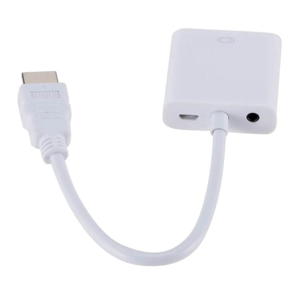 HDMI в VGA с аудио преобразователем источника питания адаптер HDMI разъём HDMI папа VGA Женский HD 1080P
HDMI в VGA с аудио преобразователем источника питания адаптер HDMI разъём HDMI папа VGA Женский HD 1080P