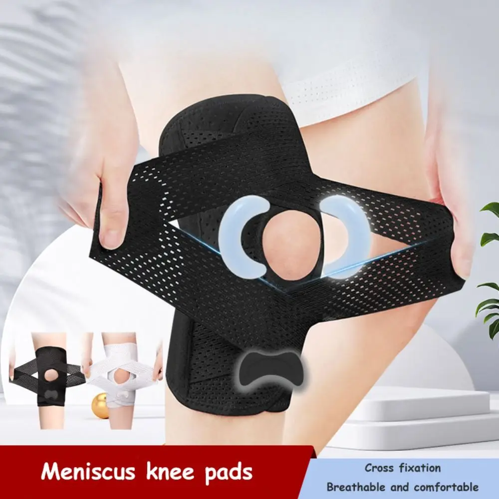 

Spring Supports Climbing Supporting Knee Fitness Running Sports Knee Guard Suitable For Basketball Knee Brace Strap Knee Pads