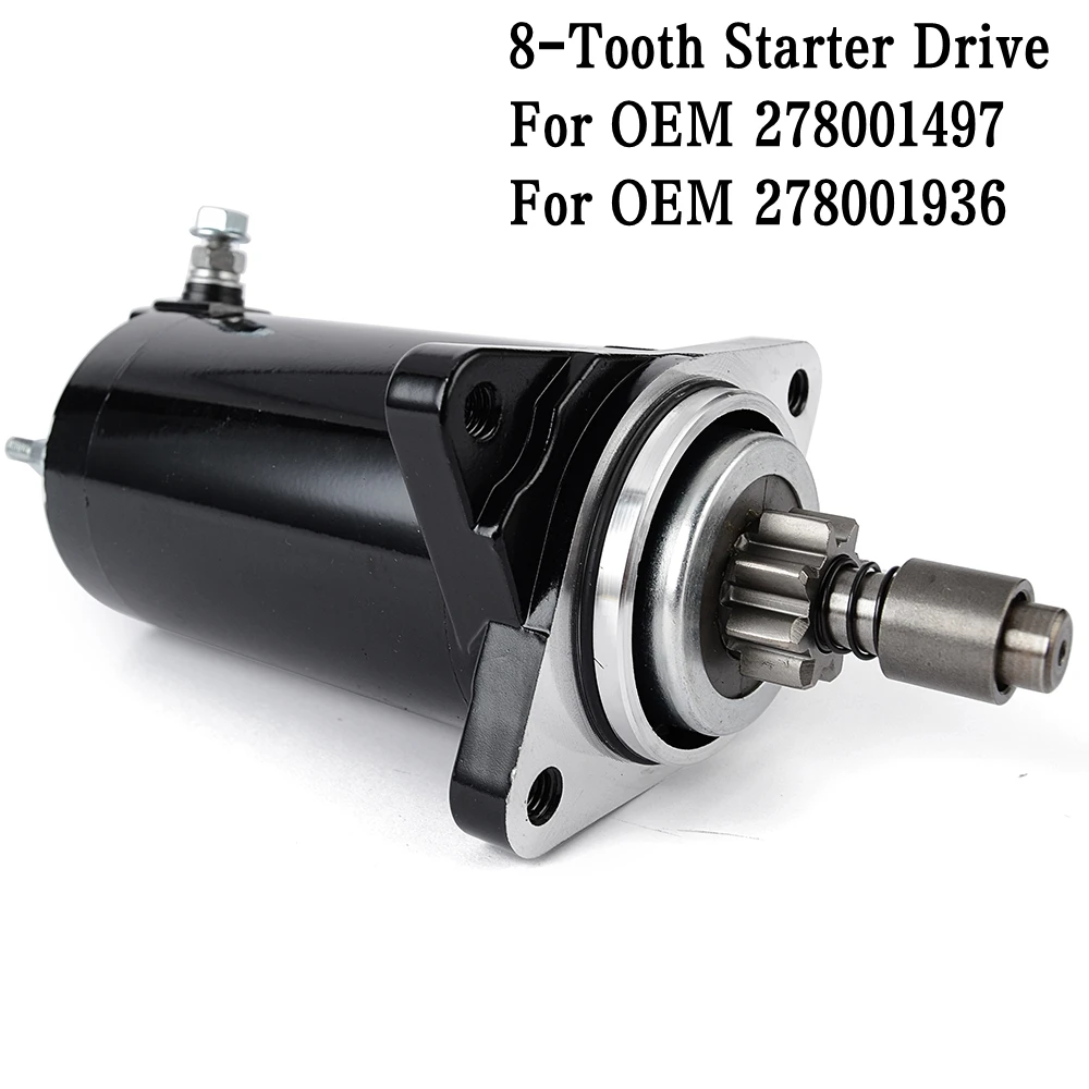 

8-Tooth Starter Motor For SeaDoo Sea-Doo GSX GTI LE GTX 3D RFI Sea Doo 278001497 278001936