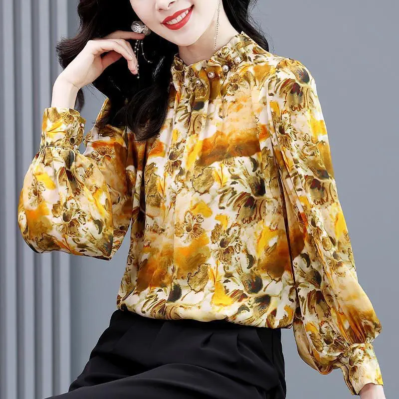 Spring 2023 Popular Style Pullover Round Neck Vintage Women's Shirt Loose and Versatile Simple Printed Long Sleeve Shirt
Spring 2023 Popular Style Pullover Round Neck Vintage Women's Shirt Loose and Versatile Simple Printed Long Sleeve Shirt