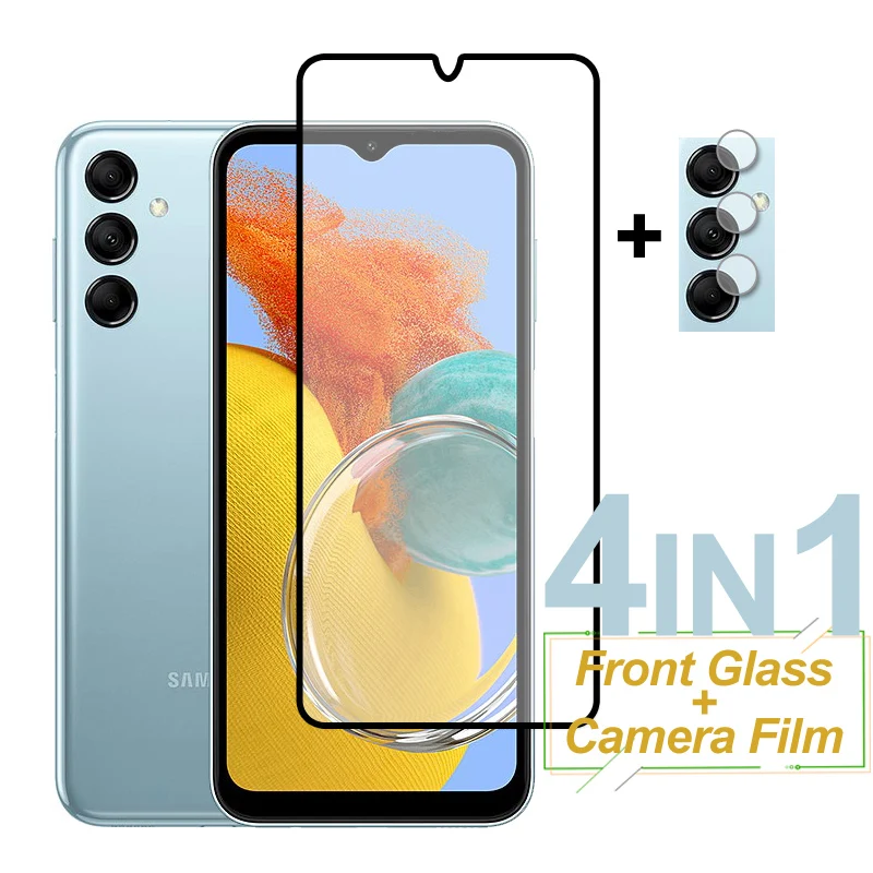Full Cover Screen Protector For Samsung Galaxy M14 M54 F54 F14 Tempered Glass Camera Lens Film For Samsung M14 M04 F04 M52 M33
Full Cover Screen Protector For Samsung Galaxy M14 M54 F54 F14 Tempered Glass Camera Lens Film For Samsung M14 M04 F04 M52 M33