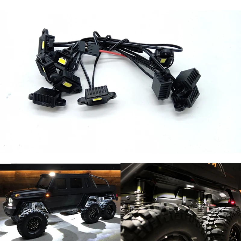 Фонари для внедорожника 1/10 RC Crawler Car Traxxas TRX6 G63 6x6 AMG, детали для самостоятельной сборки
Фонари для внедорожника 1/10 RC Crawler Car Traxxas TRX6 G63 6x6 AMG, детали для самостоятельной сборки