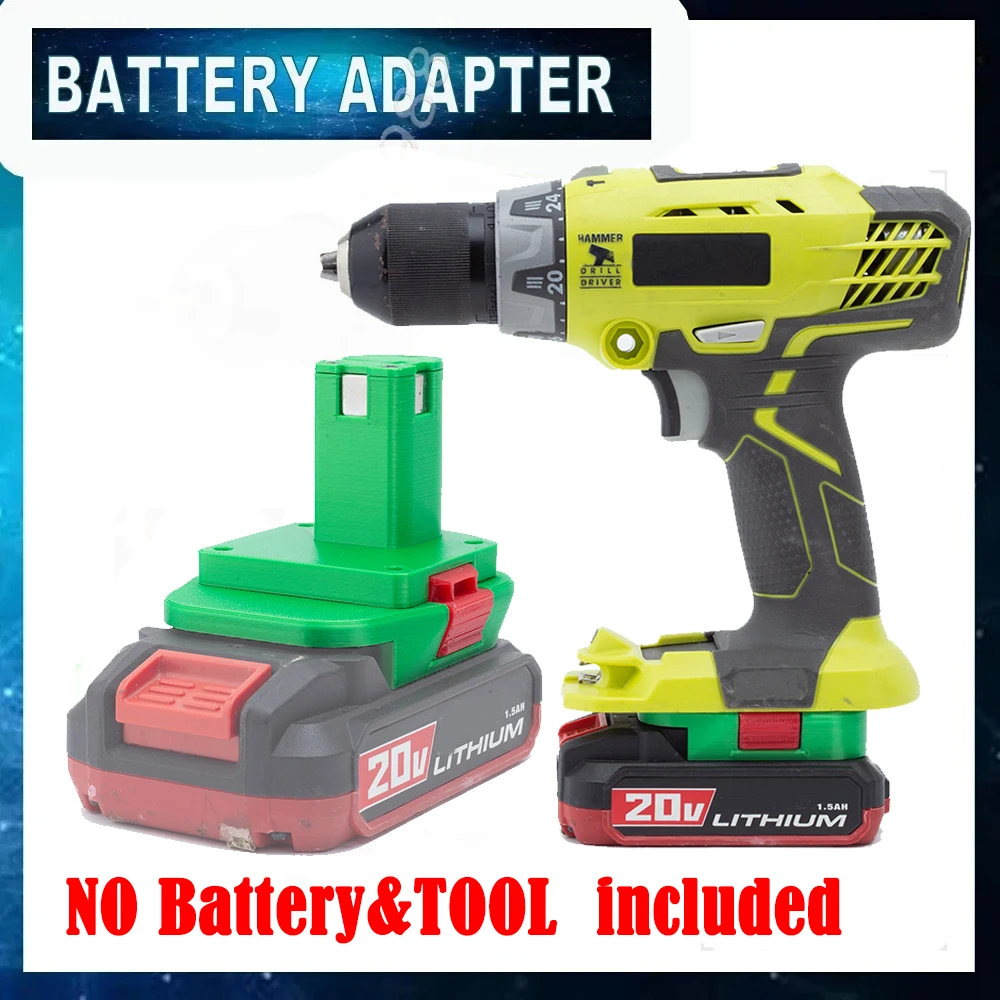 

Battery Adapter Converter For DeWalt/Bauer/Hercules 18V Li-ion to Roybi One+ 20V Electric Drill Power Tool (No Battery included)