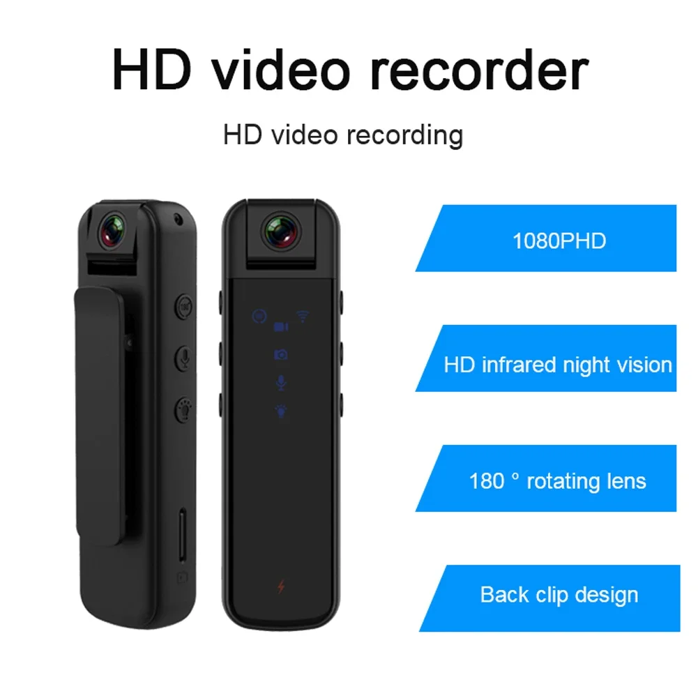 CS05 Portable Mini Digital Camera HD 1080P Micro Cam Body Camera Video Recorder Night Vision Loop Recording Camcorder Bodycam
CS05 Portable Mini Digital Camera HD 1080P Micro Cam Body Camera Video Recorder Night Vision Loop Recording Camcorder Bodycam
