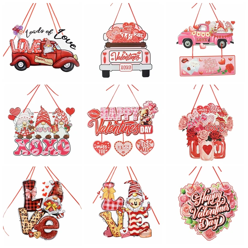 Valentines Day Hanging Ornament Wedding Love Heart Flower Car Pattern Paper Pendant Happy Valentine's Day Home Door Decorations
Valentines Day Hanging Ornament Wedding Love Heart Flower Car Pattern Paper Pendant Happy Valentine's Day Home Door Decorations
