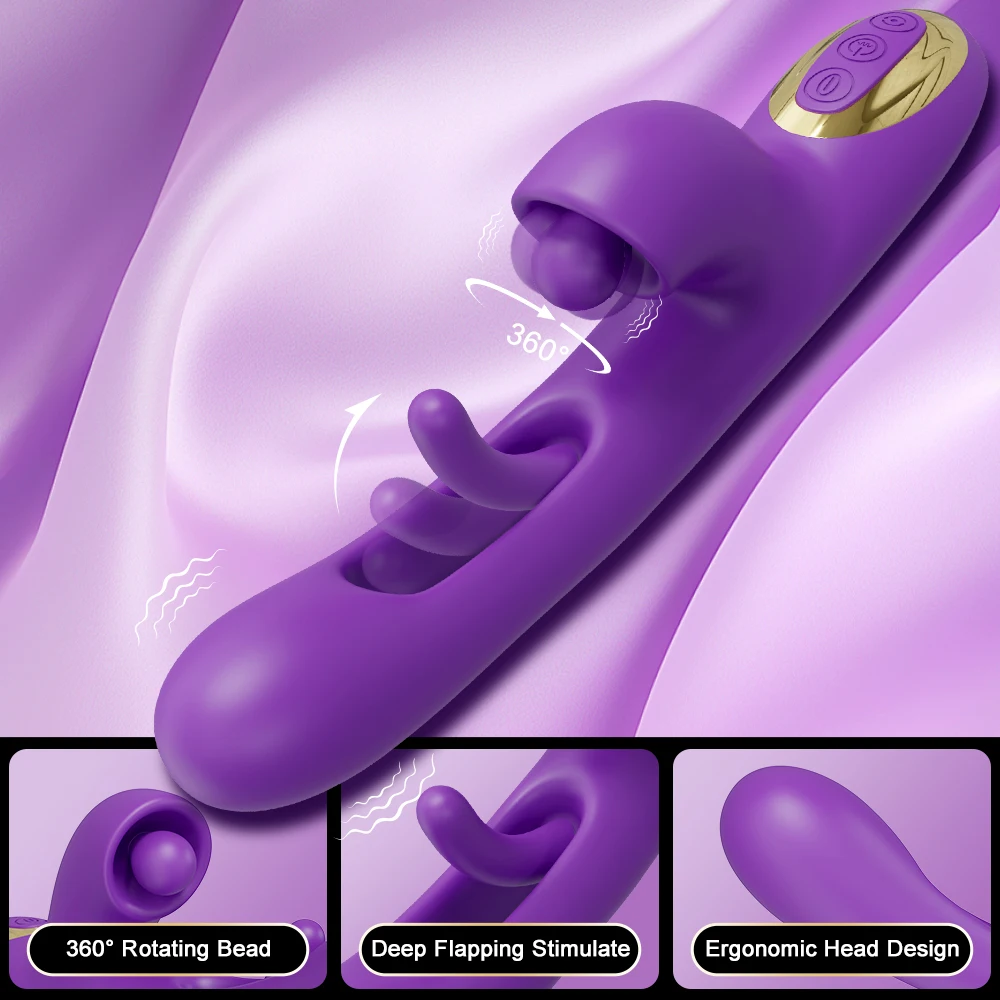 

Powerful Tapping Flapping Vibrator Female Clitoris Stimulator G Spot Massager 3 Motors Dildo Adults Goods Sex Toys for Women ﻿