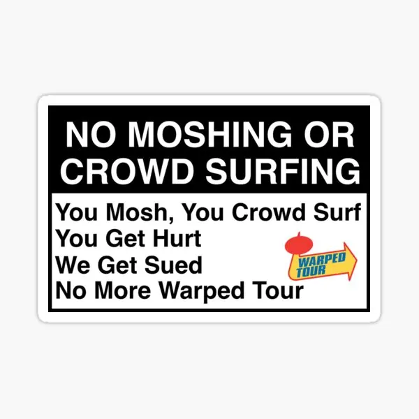 Автомобильные наклейки Warped Tour No Moshing Sign, 5 шт., милые забавные аниме автомобильные Мультяшные украшения для гостиной, украшения для стены и окна
Автомобильные наклейки Warped Tour No Moshing Sign, 5 шт., милые забавные аниме автомобильные Мультяшные украшения для гостиной, украшения для стены и окна