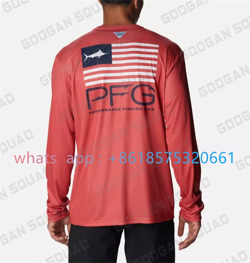 Men's PFG Fish Long Sleeve Shirt Fishing Shirts Gear UV Protection Camisa Pesca Hood Upf 50 Breathable Angeln Bekleidung Angling
Men's PFG Fish Long Sleeve Shirt Fishing Shirts Gear UV Protection Camisa Pesca Hood Upf 50 Breathable Angeln Bekleidung Angling
