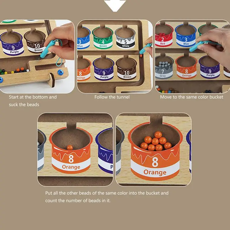 Magnet Color Sorting Toy Matching Board Game Wooden Counting And Sorting Game Set Fine Motor Skills Develop Playset For Kids
Magnet Color Sorting Toy Matching Board Game Wooden Counting And Sorting Game Set Fine Motor Skills Develop Playset For Kids