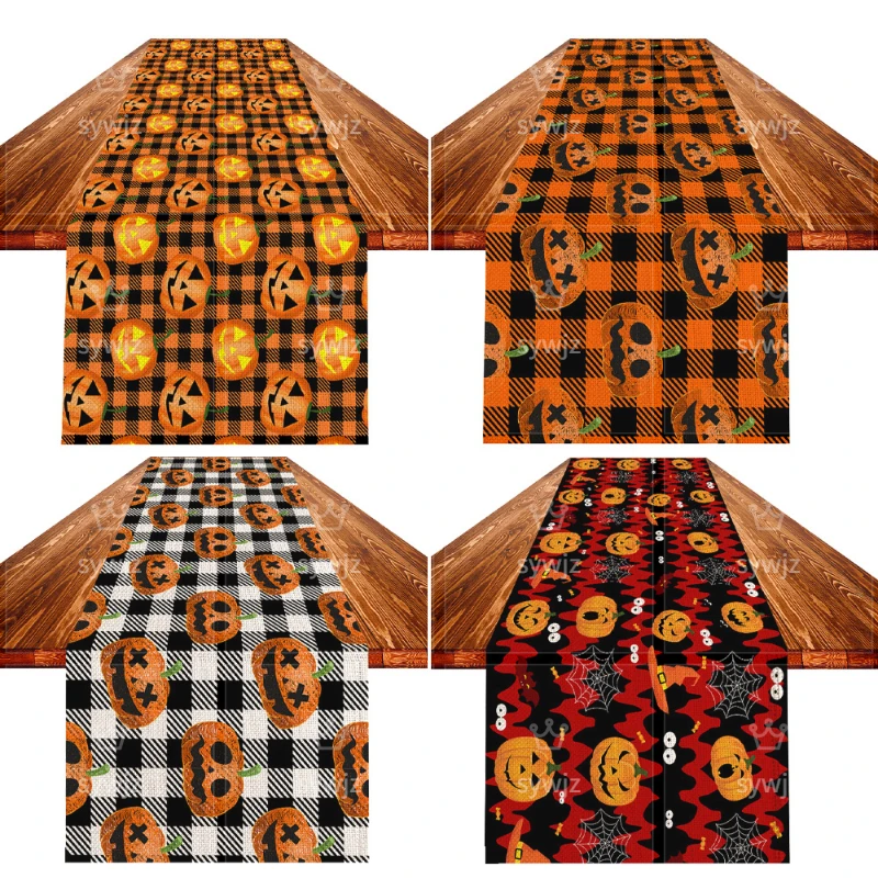 New Arrivals Kitchen Decor Placemats Halloween Linen Classic Table Runner Holiday Party Spooky Atmosphere Decor Table Runner
New Arrivals Kitchen Decor Placemats Halloween Linen Classic Table Runner Holiday Party Spooky Atmosphere Decor Table Runner
