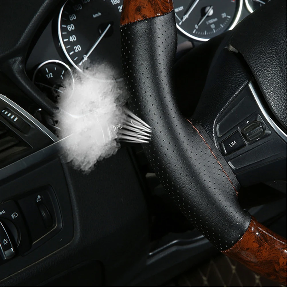 Car Steering Wheel Cover Peach Wood Anti Slip PU Leather DIY Car Truck Steering Covers Car Styling Accessories
Car Steering Wheel Cover Peach Wood Anti Slip PU Leather DIY Car Truck Steering Covers Car Styling Accessories