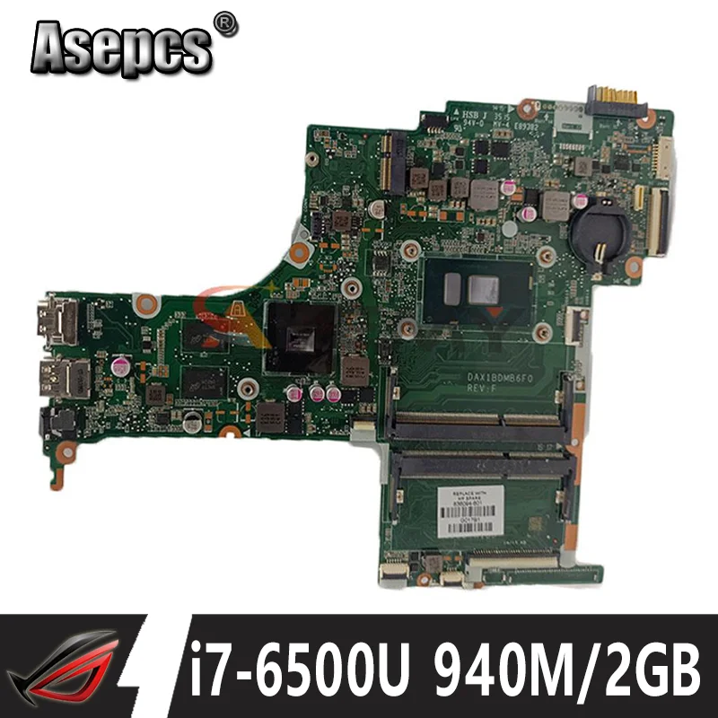 

DAX1BDMB6F0 X1BD For HP Pavilion 14-AB 14T-AB Laptop Motherboard 810335-601 810335-501 810335-001 with i7-6500U 940M/2GB DDR3