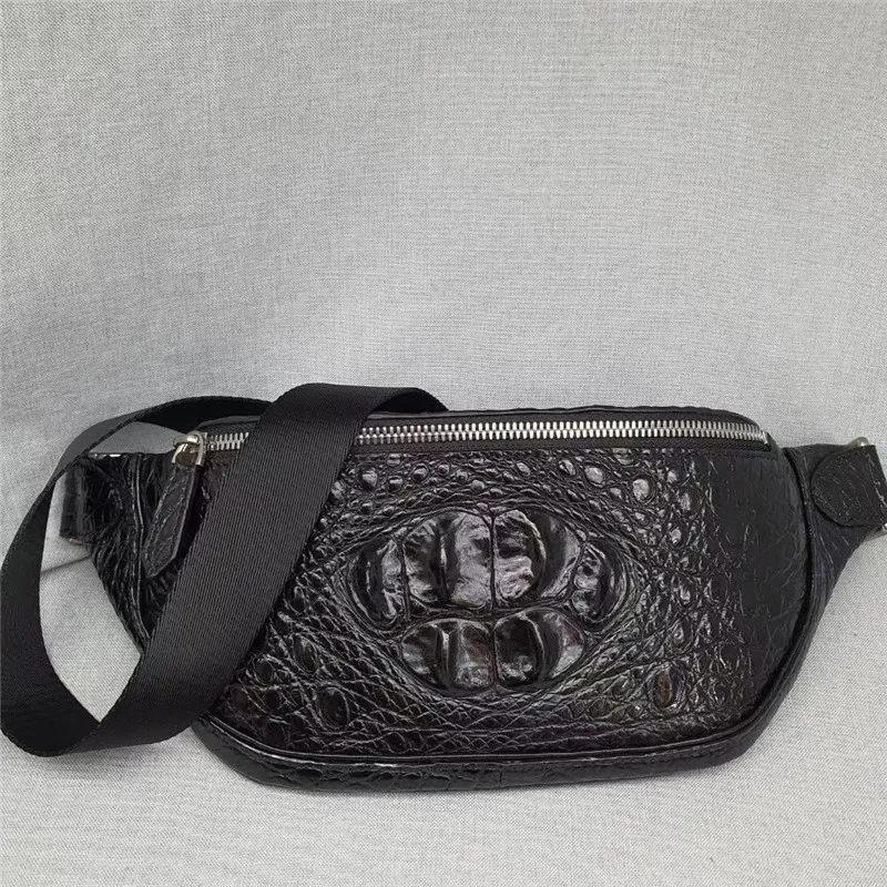 Exotic Genuine Crocodile Skin Men's Small Casual Waist Packs Authentic Real True Alligator Leather Male Chest Bag Messenger Bag
Exotic Genuine Crocodile Skin Men's Small Casual Waist Packs Authentic Real True Alligator Leather Male Chest Bag Messenger Bag
