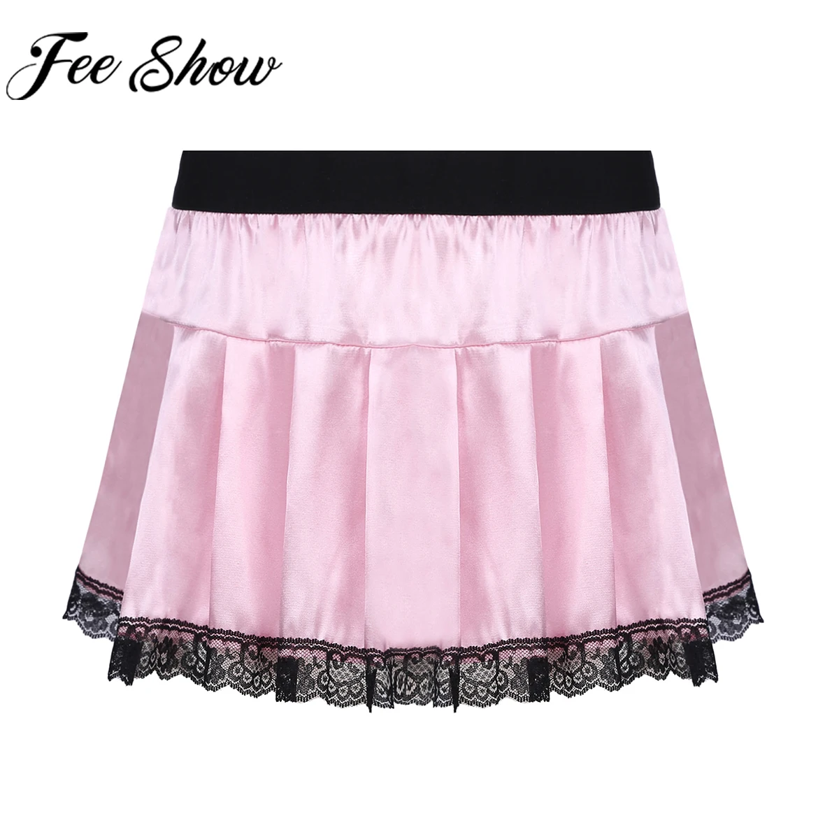 Mens Lace Trim Sissy Pleated Skirt Exotic Babydolls Chemises Sleepwear Print Satin Miniskirt Nightwear Role Play Costume
Mens Lace Trim Sissy Pleated Skirt Exotic Babydolls Chemises Sleepwear Print Satin Miniskirt Nightwear Role Play Costume