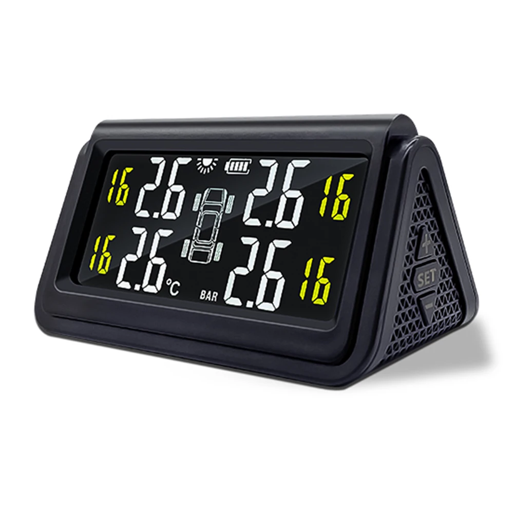 TPMS Автомобильная флейта точная технология датчика многофункциональный дисплей USB и солнечная зарядка
TPMS Автомобильная флейта точная технология датчика многофункциональный дисплей USB и солнечная зарядка