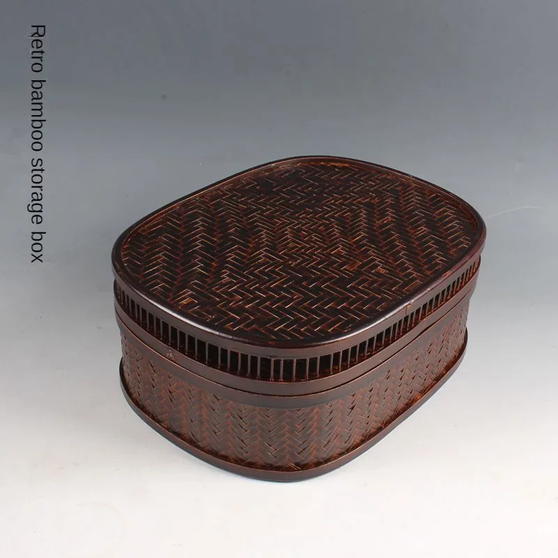 Storage Basket Basket Japanese Retro Nostalgic Handmade Bamboo Tea Set Food Container Chinese Crafts Irregular ShapeCoffee Color
Storage Basket Basket Japanese Retro Nostalgic Handmade Bamboo Tea Set Food Container Chinese Crafts Irregular ShapeCoffee Color