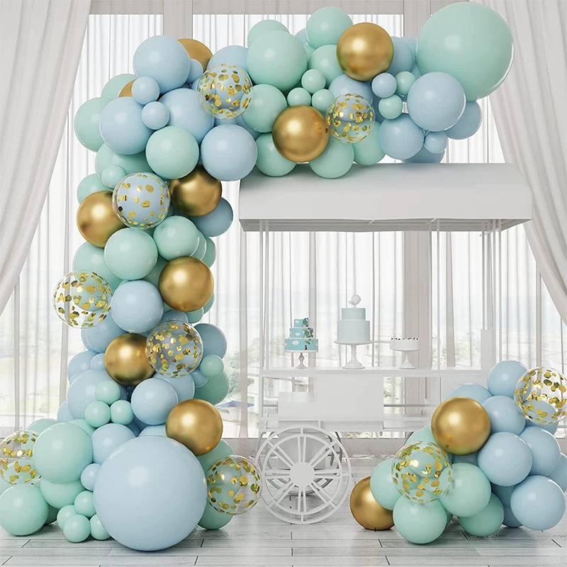 115pcs Wedding Confetti Macaron Blue Green Latex Balloons Baby Shower Baptism Birthday Girl Party Decoration Anniversaire Globos
115pcs Wedding Confetti Macaron Blue Green Latex Balloons Baby Shower Baptism Birthday Girl Party Decoration Anniversaire Globos