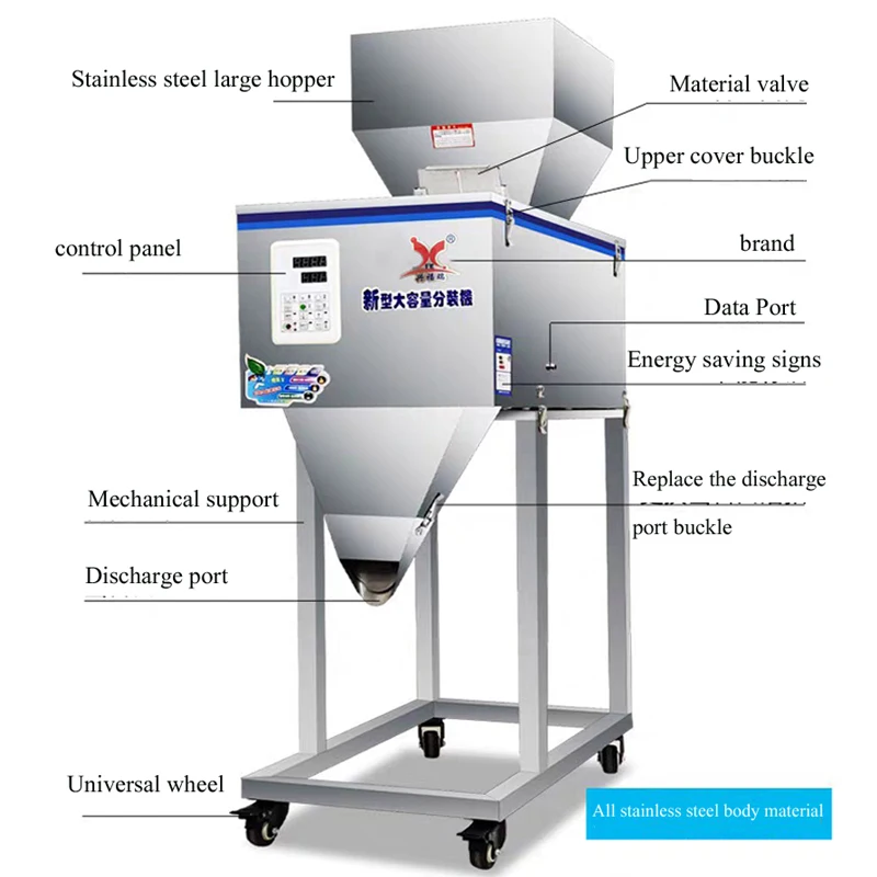 5-999g Tea Filling Machine Pellet Packaging Machine Automatic Weighing Coffee Tea Bag Seeds Grain Sachet Powder Filler
5-999g Tea Filling Machine Pellet Packaging Machine Automatic Weighing Coffee Tea Bag Seeds Grain Sachet Powder Filler