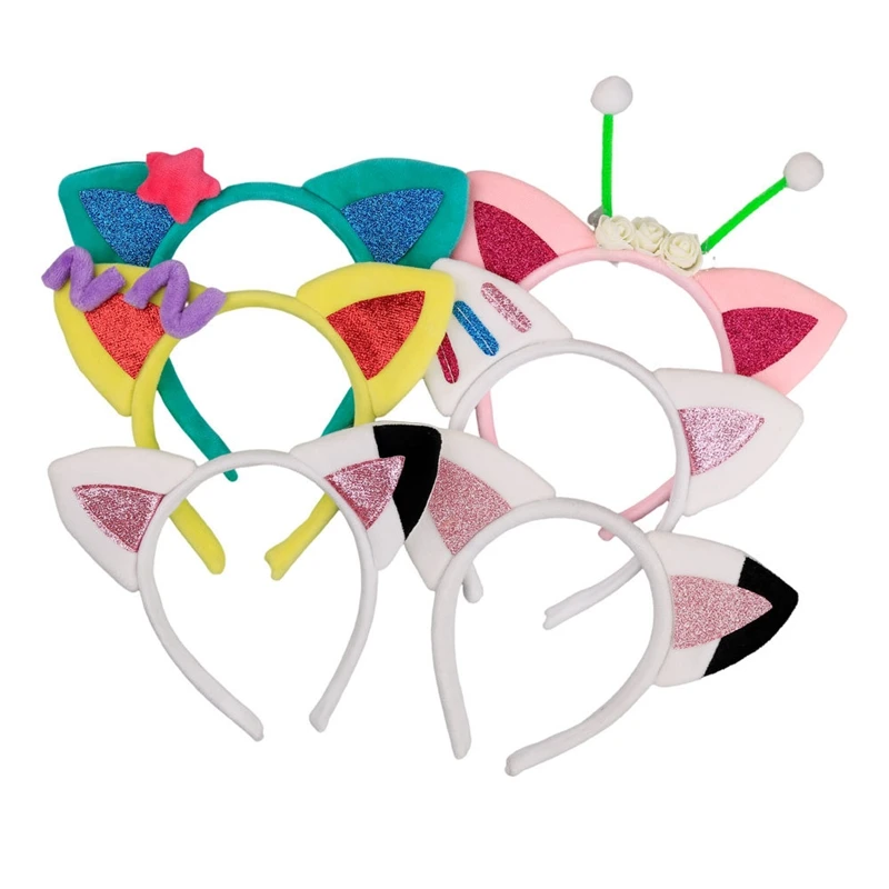 6Pcs Animal Ears Kids Headbands Halloween Headbands Glitter Headbands Halloween Animal Headbands Hair Clips Easy To Use
6Pcs Animal Ears Kids Headbands Halloween Headbands Glitter Headbands Halloween Animal Headbands Hair Clips Easy To Use