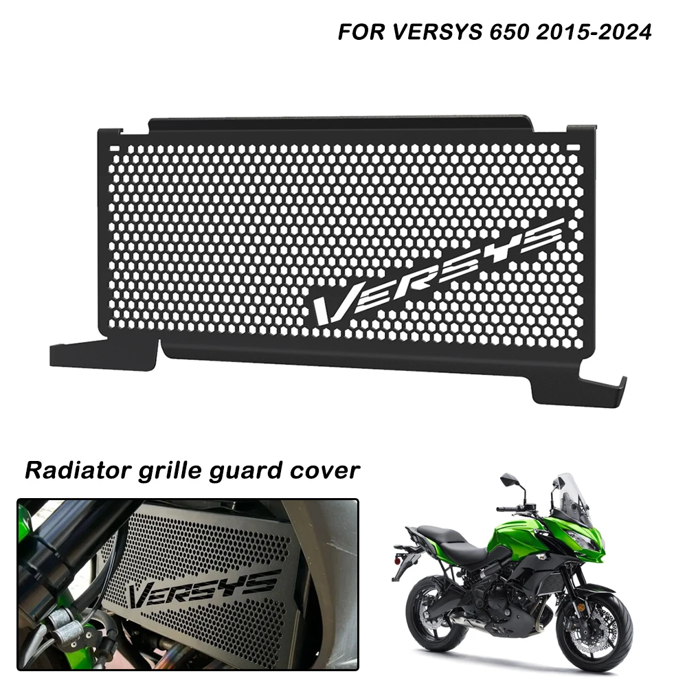 

2024 Motorcycle Accessories For Kawasaki Versys 650 Versys650 KLE650 KLE 650 ABS 2015-2023 Radiator Guard Protector Grille Cover