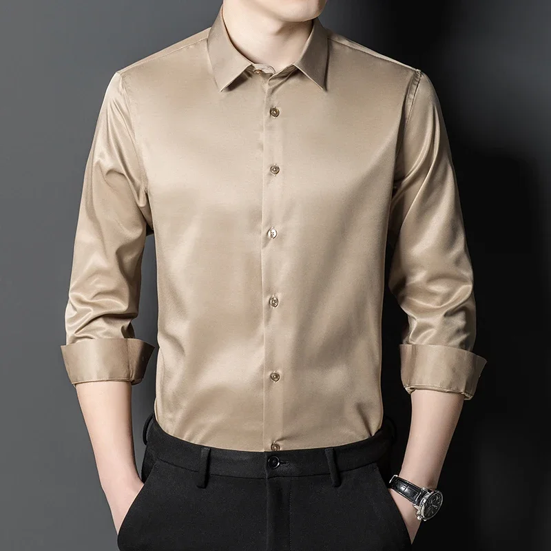 New in shirt elastic long-sleeve shirts for men slim fir formal plain shirt wrinkle free shipping designer solid white clothes
New in shirt elastic long-sleeve shirts for men slim fir formal plain shirt wrinkle free shipping designer solid white clothes