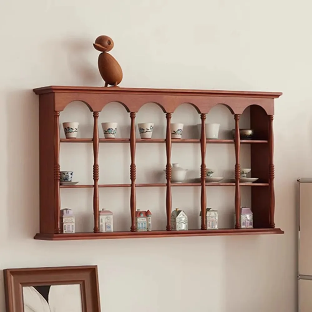 American retro cup holder, wooden wall cabinet, medieval wall mounted storage rack, solid wood storage rack, wall mounted handhe
American retro cup holder, wooden wall cabinet, medieval wall mounted storage rack, solid wood storage rack, wall mounted handhe