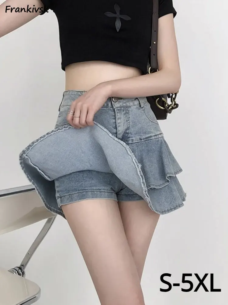 S-5XL Skirts Women Mini Summer Party Chic Clubwear Ulzzang Fashion A-line Ruffles Design Stylish Basic Slim Clothing Preppy Y2k
S-5XL Skirts Women Mini Summer Party Chic Clubwear Ulzzang Fashion A-line Ruffles Design Stylish Basic Slim Clothing Preppy Y2k