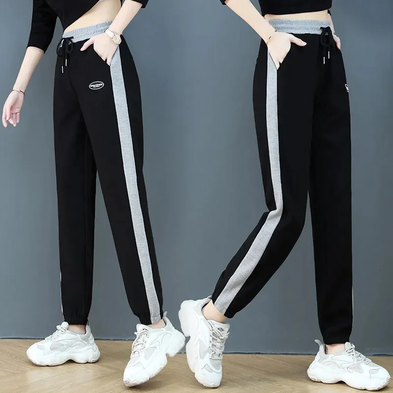 Spring Autumn Sweatpants for Women Fashion Autumn New Baggy Loose Sports Pants Balck Trousers Female Joggers Streetwear Y2k 2022
Spring Autumn Sweatpants for Women Fashion Autumn New Baggy Loose Sports Pants Balck Trousers Female Joggers Streetwear Y2k 2022