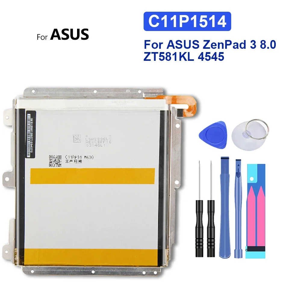 C11P1514, Сменный аккумулятор для ASUS ZenPad 3 8,0, ZT581KL,4545, 4680 мАч с Трек-кодом
C11P1514, Сменный аккумулятор для ASUS ZenPad 3 8,0, ZT581KL,4545, 4680 мАч с Трек-кодом