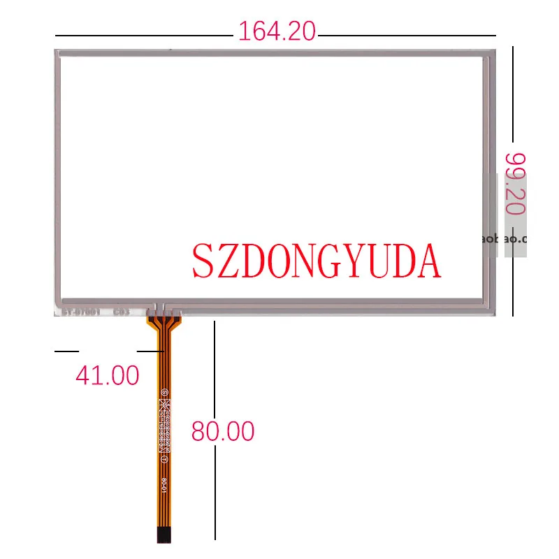 

New Touchpad 7 Inch 4-Line 165*100 T7522 Touch Screen Panel Digitizer Glass Sensor